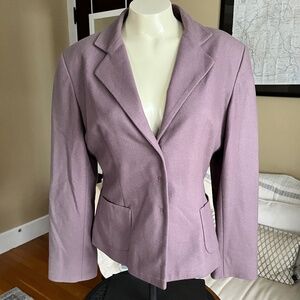 Morgane Le Fay x Liliana Casabal Wool Blend Blazer Jacket Dusty Purple USA